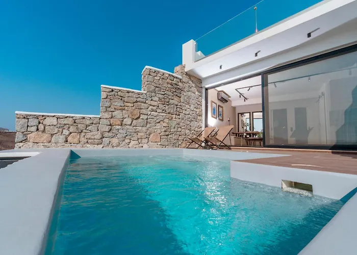 Luxury Sea View Private Pool - Exclusive At Elia Mykonos Vakantiehuis *